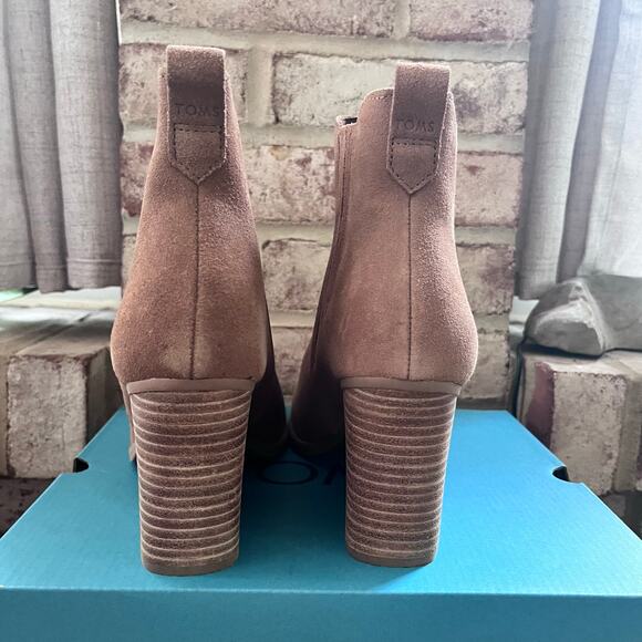 NWB: TOMS Noa Ankle Boot Brown Sugar Suede 8.5 - Picture 10 of 10